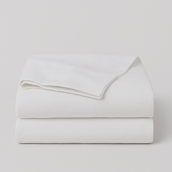 Sabanas de tela blanca